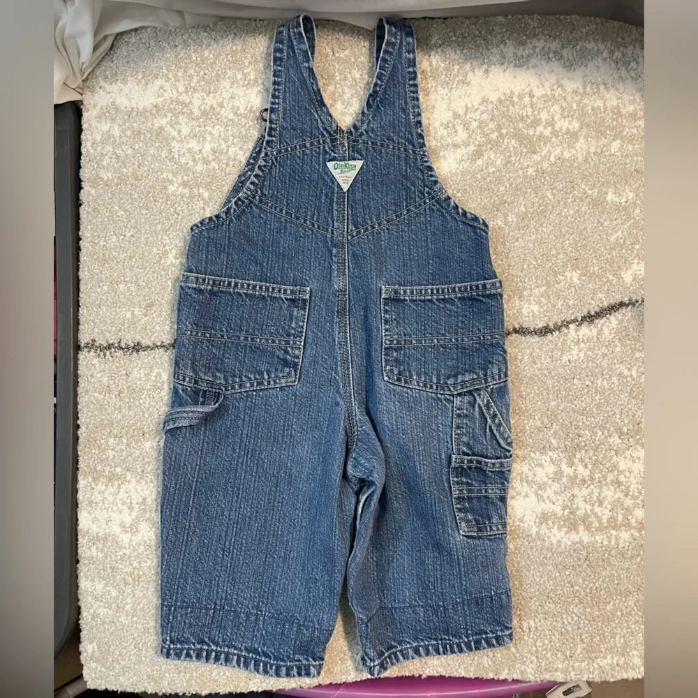 OshKosh B'gosh Vintage Y2K Denim Kids Overalls Vestbak‎